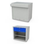 Шкаф для инструментов MODUL 1/2 XL 02 с роллетой